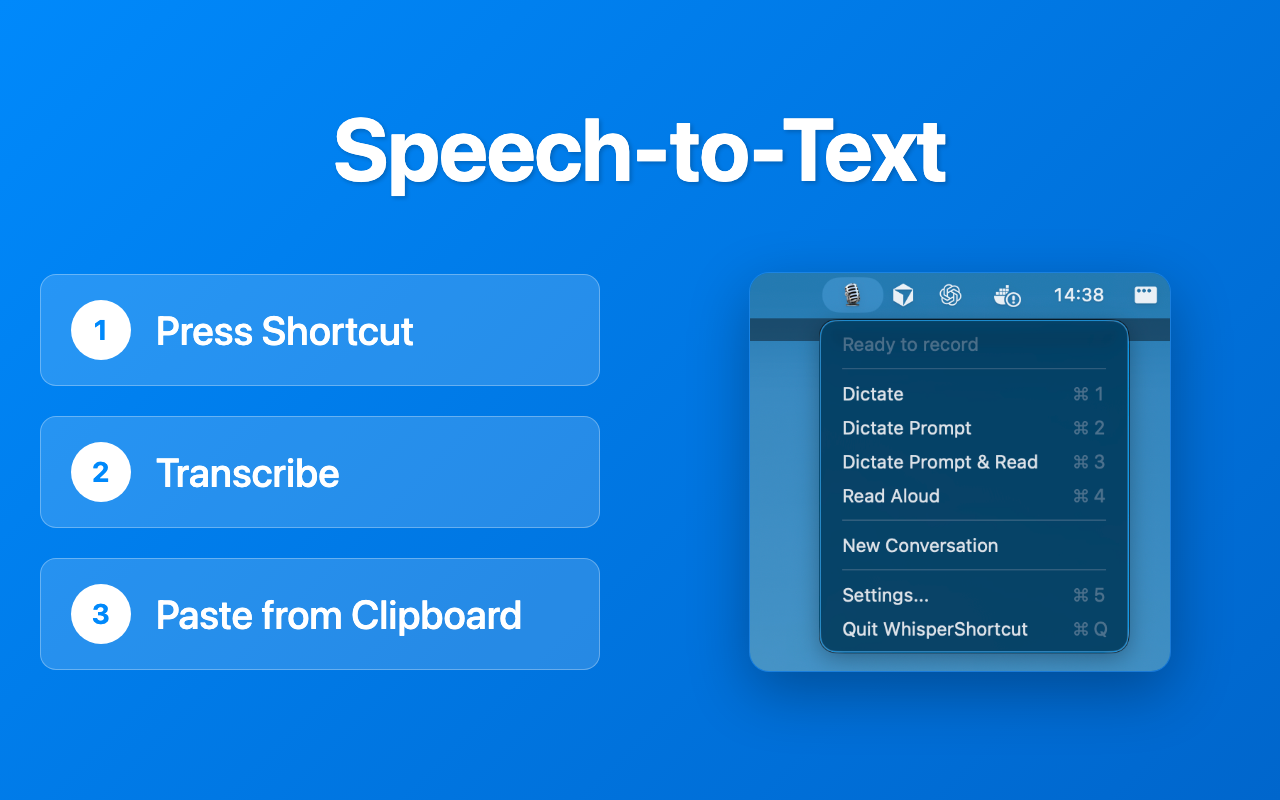 Speech-to-Text: transcribe with Gemini or Whisper